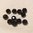 25 Bolas de cristal negro con faceta asturiana 10 mm