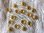 30 Casquillas de filigrana en metal dorado 10 mm